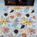 Colorful Floral Printed Pure Polyester Chiffon Fabric